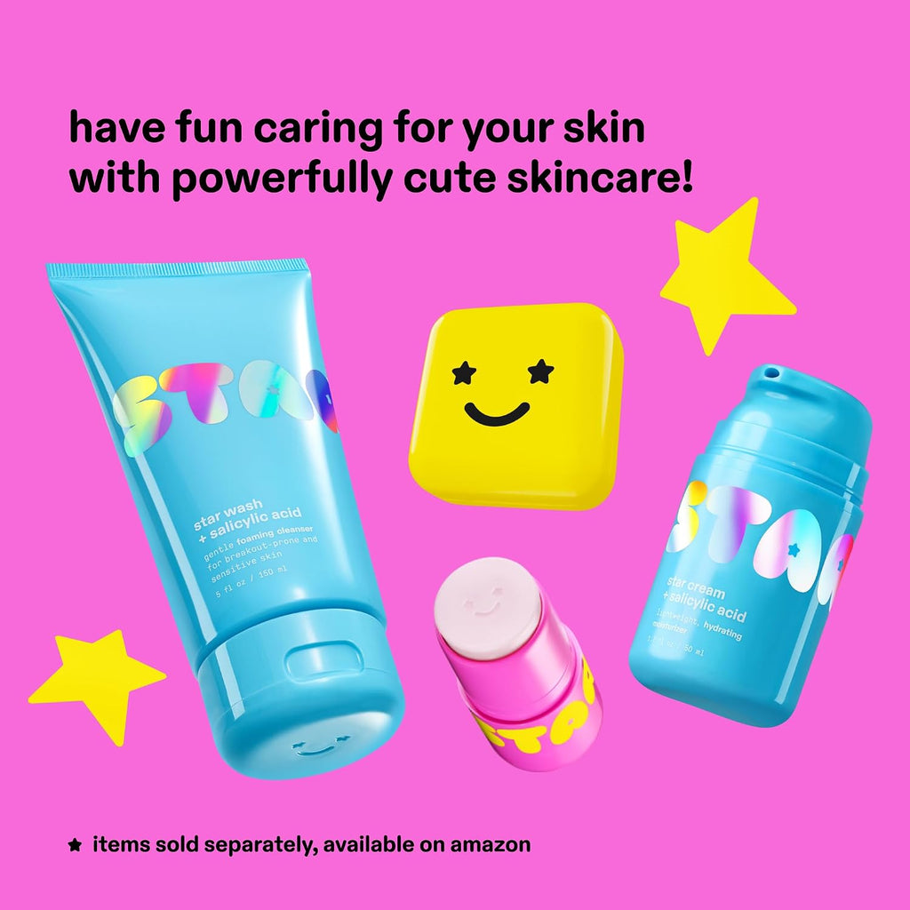 Starface Star Balm Starfruit, Hydrating Lip Moisturizer with Shea Butter, Cocoa Butter, and Coconut Oil, Juicy Starfruit Flavor, (0.15 Oz)