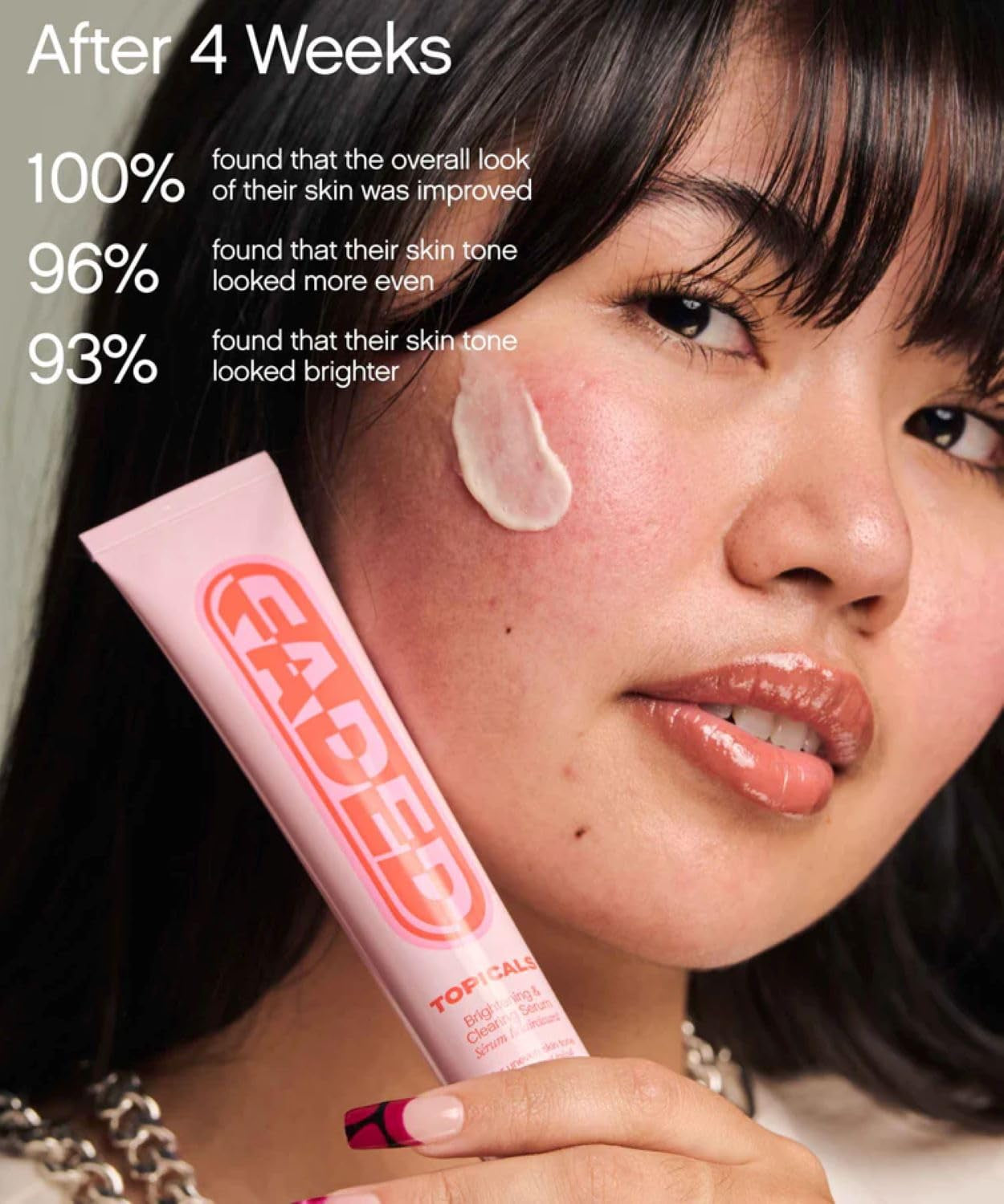 Faded Brightening and Clearing Serum | Reduces Discoloration, Post-Blemish Marks, Scars and Spots | Contains Kojic Acid and Niacinamide | Dermatologist-Tested, Vegan, Cruelty-Free (1.7 Fl Oz)